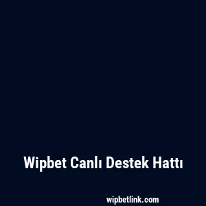 Wipbet Canlı Destek Hattı